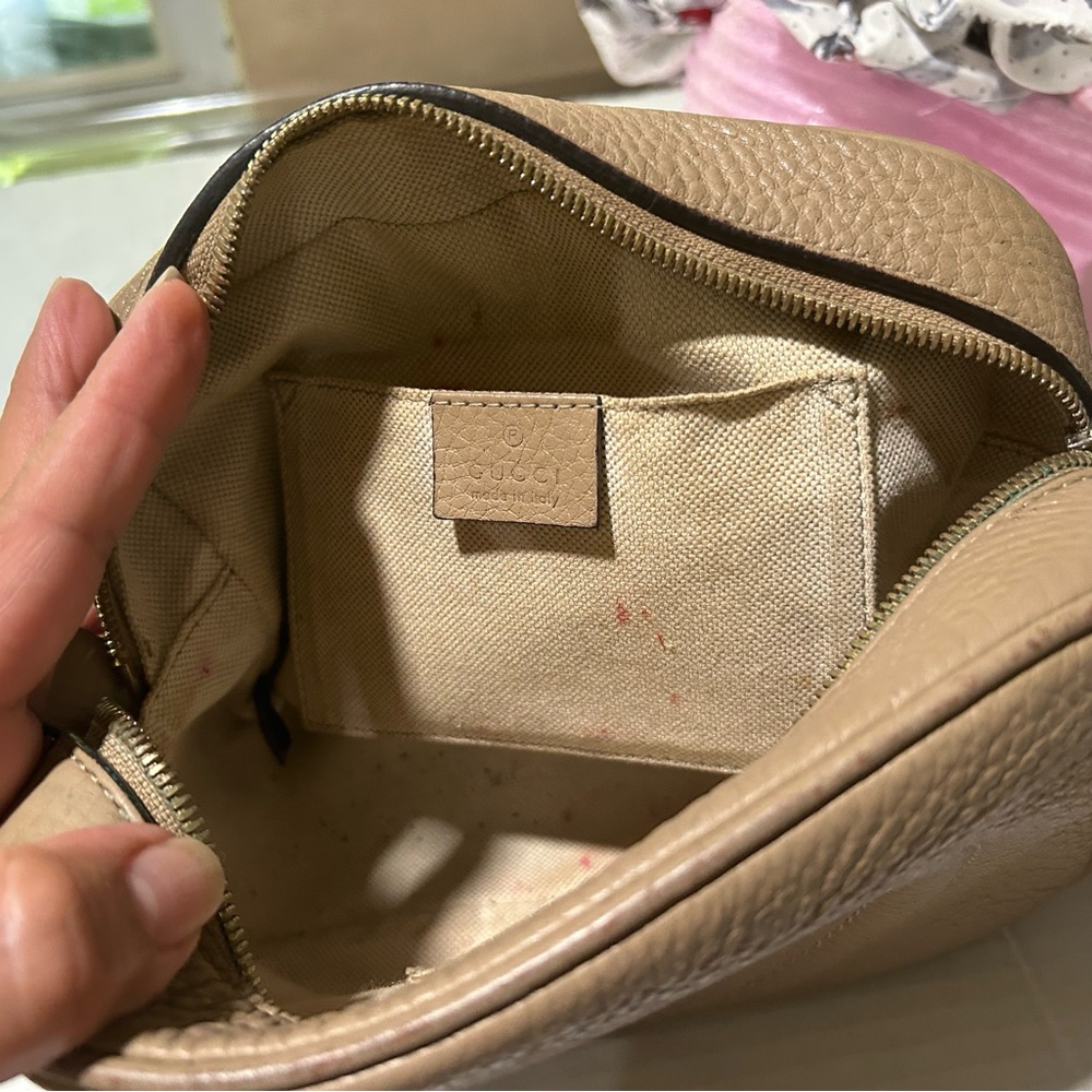 Gucci Beige Leather Crossbody Bag - Picture 5 of 15